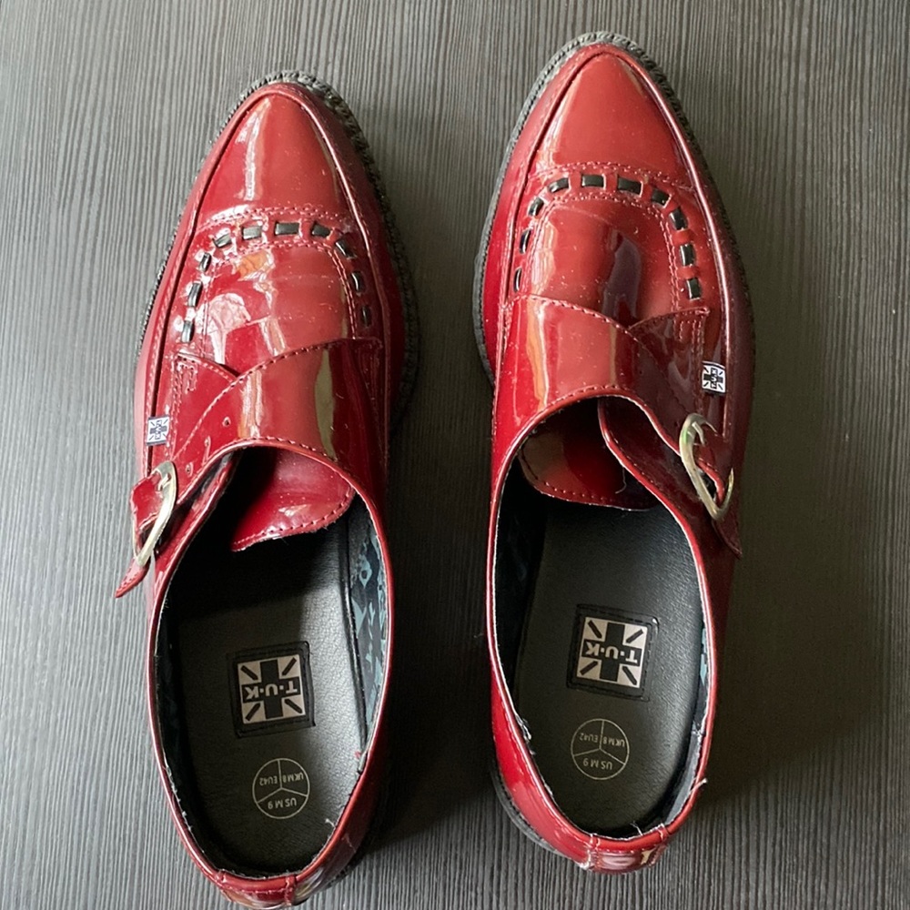T.U.K. Creeper, Dark red, size 9 in men and 11 in women’s. Gently used!